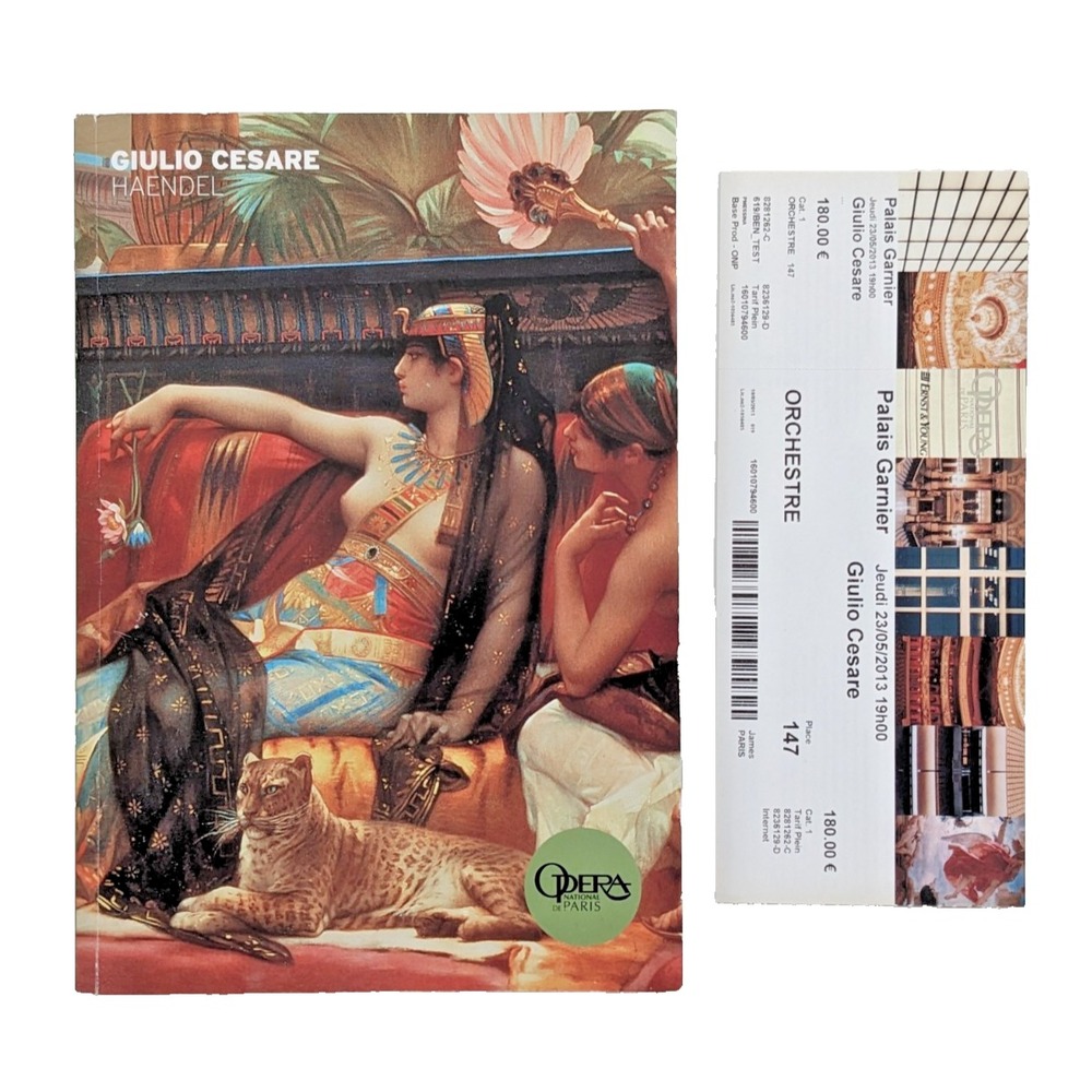 Giulio Cesare Händel Opera Program Opéra National de Paris 2012–2013 + Tickets